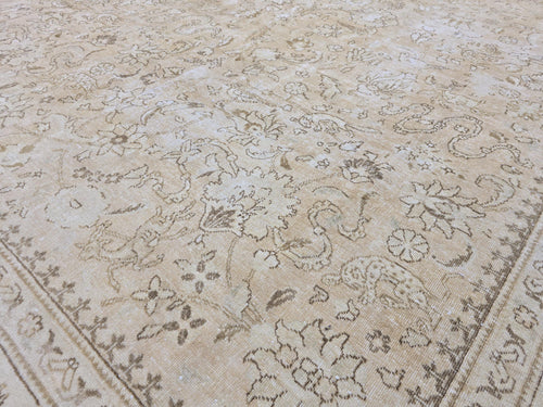 10x12 Oversize Rug: 9.70x12.25 ft, Hand-Knotted Wool, Neutral Area Rug