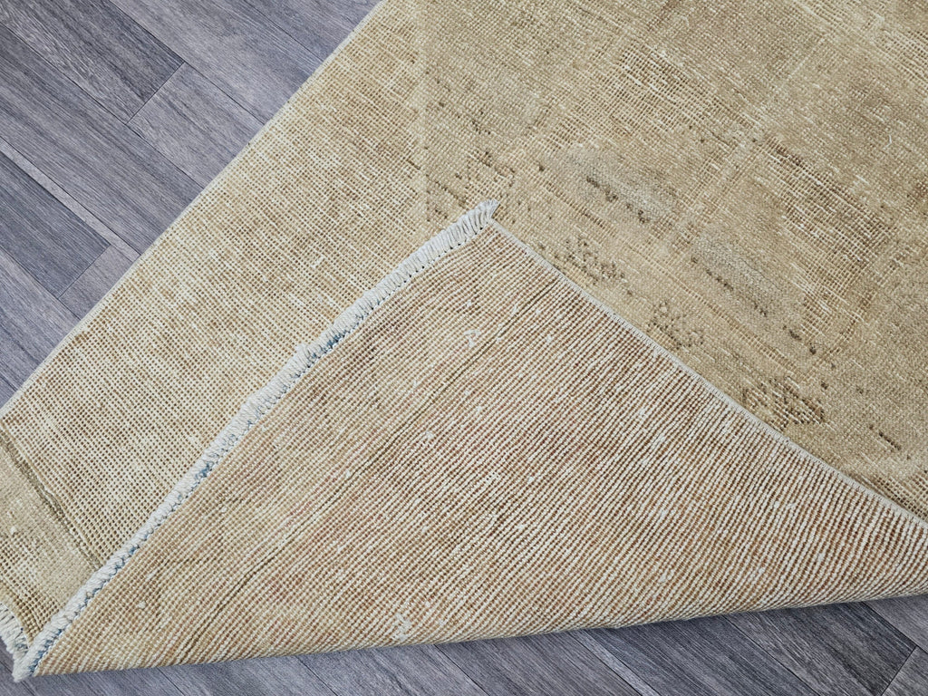 3x12 Vintage Neutral Turkish Runner Rug