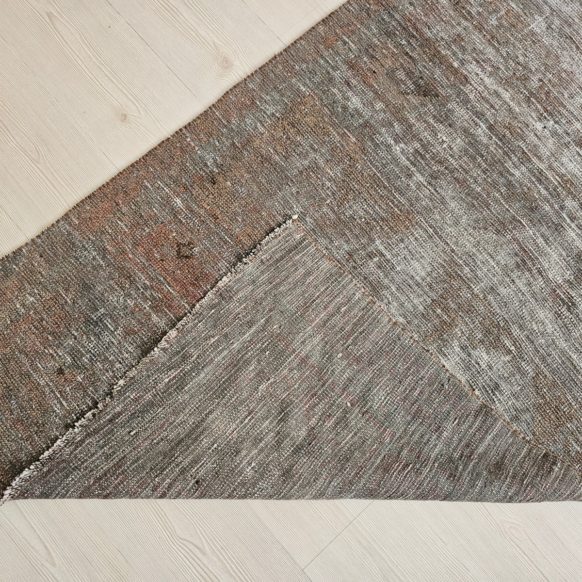 3x9 Gray Vintage Wool Runner - Hand Knotted Runner Rug //3.2x9 feet