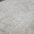 7x10 Vintage Turkish Oushak Rug: Handknotted Wool, Muted Neutral
