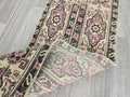 2x5 Short Vintage Anatolian Wool Runner Rug: Hand knotted Tribal Runner rug (2x5 ft)