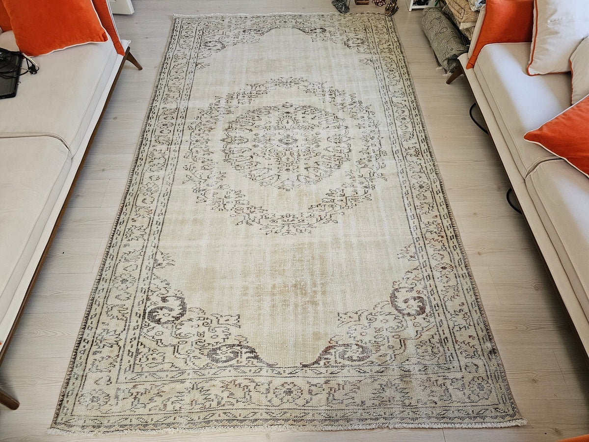 6x10 HandKnotted Oriental Turkish Vintage Area Rug