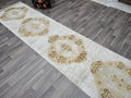 3x11 Vintage Oushak Runner / 2.90x11.45 feet / Hand Knotted Wool Turkish Muted Orienta Runner