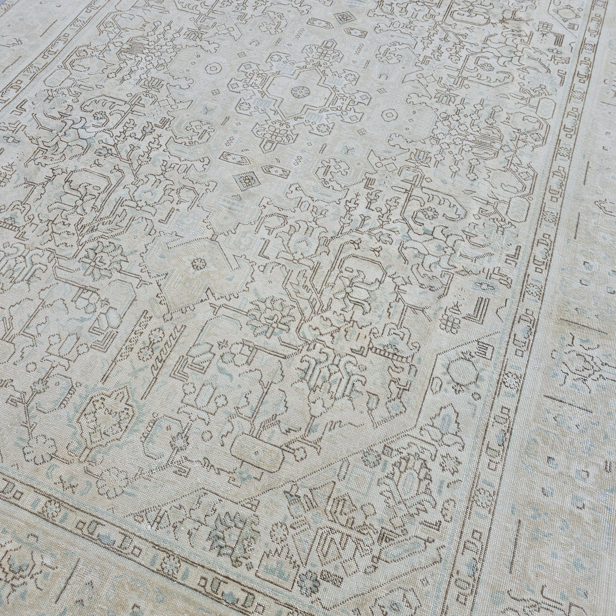 8x11 Oushak Rug: Handwoven Wool Area Rug, Vintage Turkish Area Rug