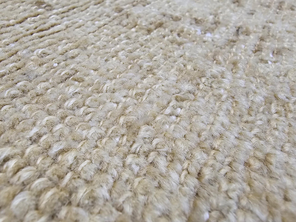 Neutral Turkish Runner Rug: 3x12.5 ft Vintage Oushak Wool Hallway Rug