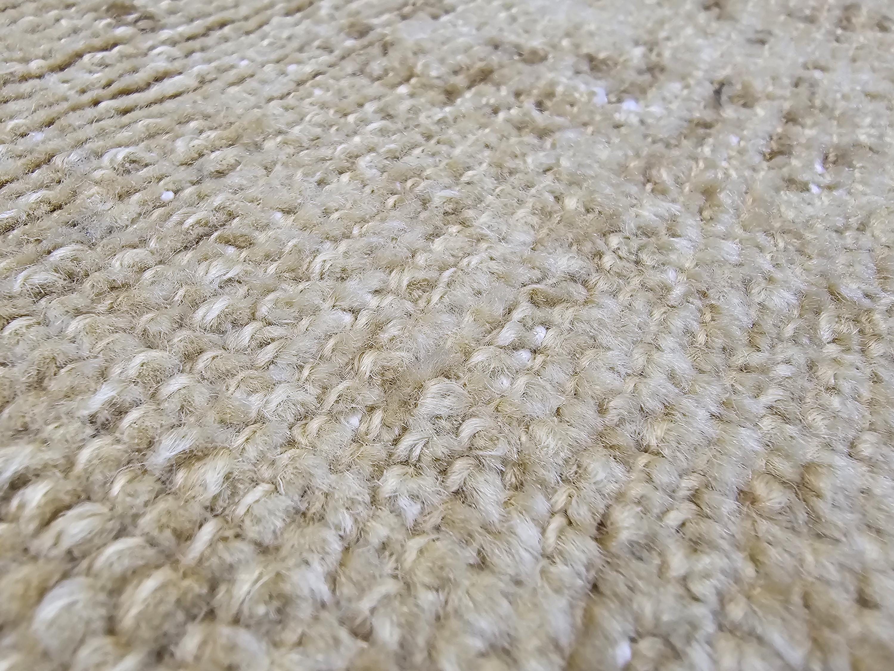 Neutral Turkish Runner Rug: 3x12.5 ft Vintage Oushak Wool Hallway Rug