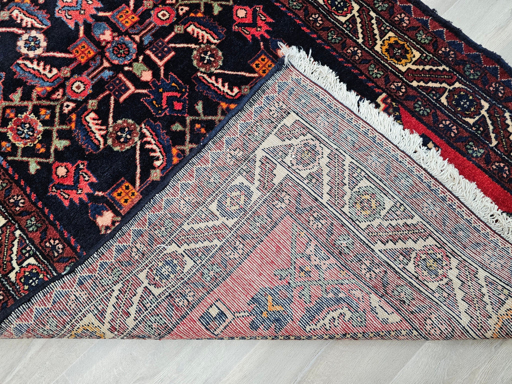 4x10 Vintage Runner Rug: Hand-Knotted wool Oushak Runner, 3.60x10.25 ft