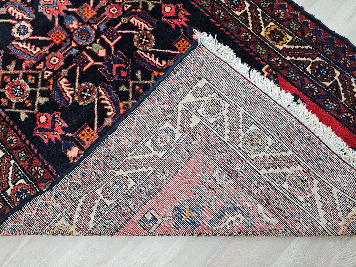 4x10 Vintage Runner Rug: Hand-Knotted wool Oushak Runner, 3.60x10.25 ft