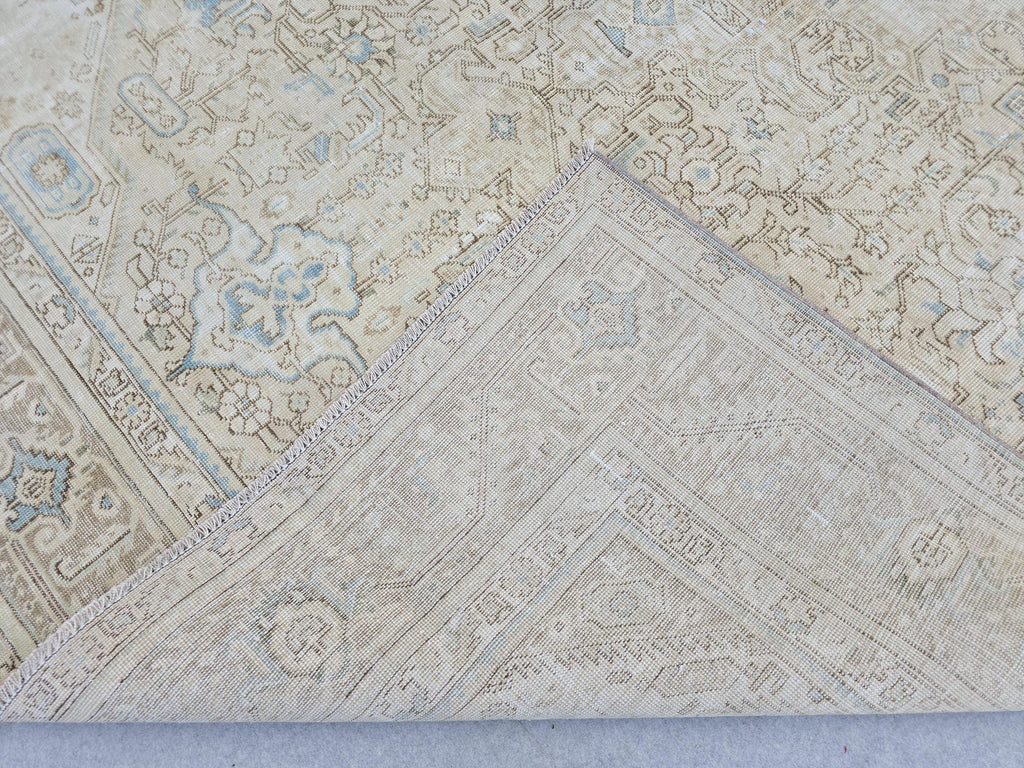 9x12 Antique Oushak Area Rug for Bedroom and Livingroom/ High Quality Turkish Rug Handmade/ Neutral Wool Area Rug/ Large Authentic Carpet