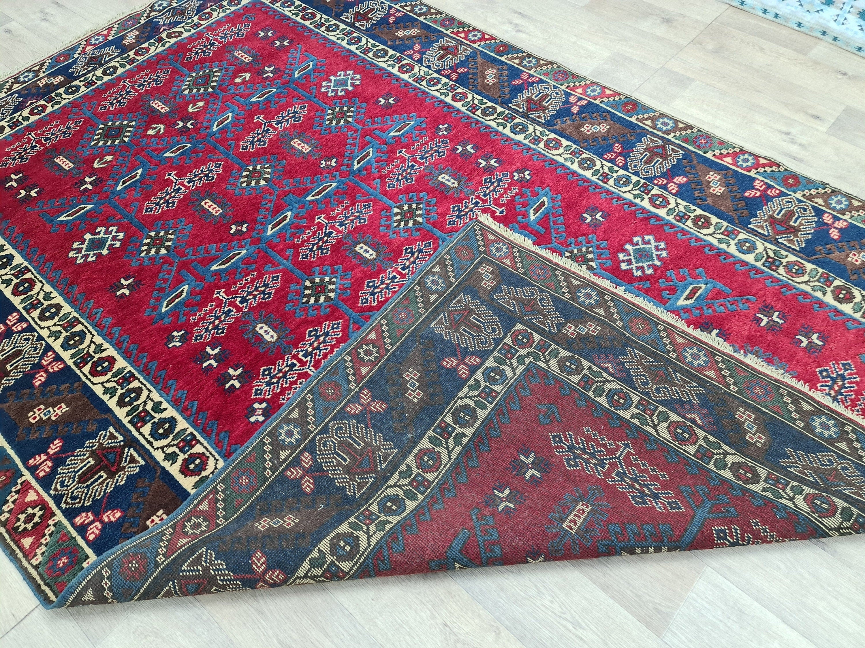 Hand-Knotted Wool Oushak Rug: 6x9 Turkish Area Rug