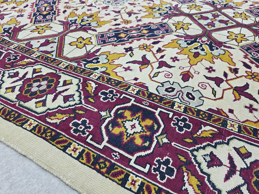 9x12 Vintage Rug Hand Knotted Traditional Anatolian Carpet