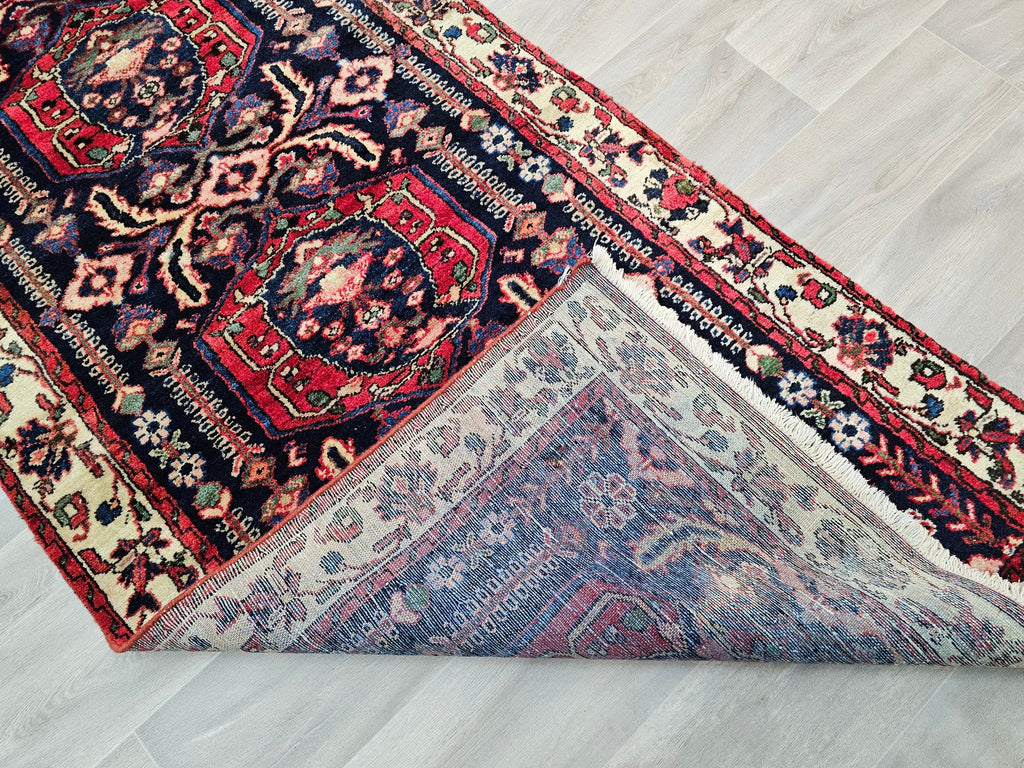 3x14 Long Antique Wool Traditional Runner Rug for Stairs and Corridor //3.30x14 feet