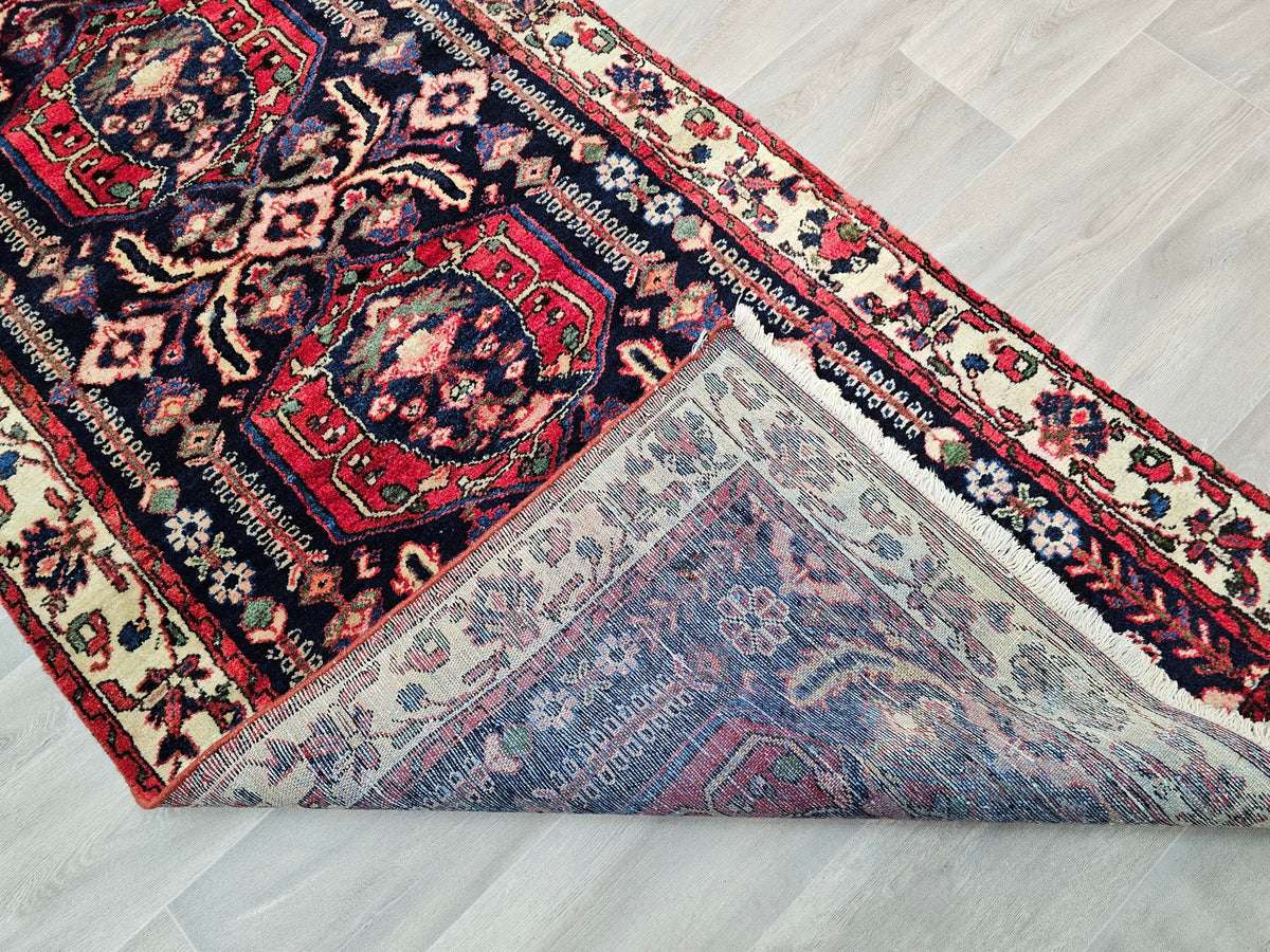3x14 Long Antique Wool Traditional Runner Rug for Stairs and Corridor //3.30x14 feet