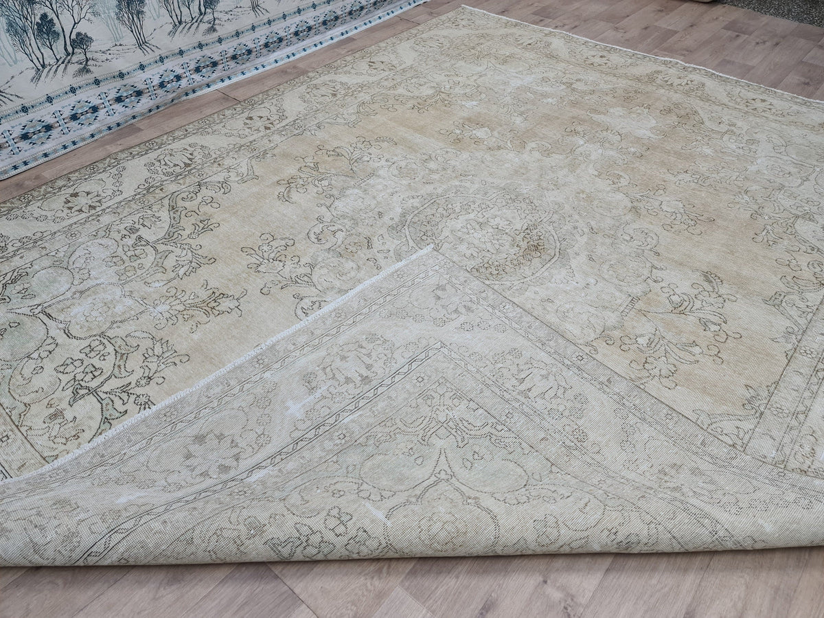9x12 Modern Oushak Rug / 9.5x12.35 feet /Hand Knotted Wool Carpet/ Oriental Vintage Rug