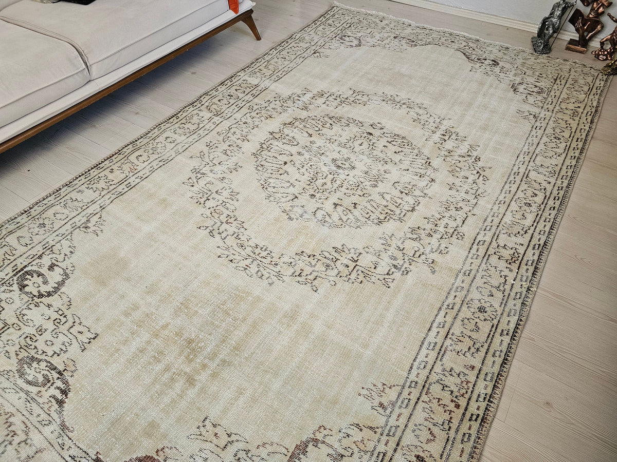 6x10 HandKnotted Oriental Turkish Vintage Area Rug