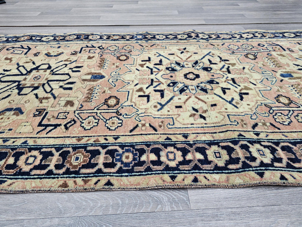 3x11 Wool Oushak Runner - Handmade AUthentic rug Runner - Hand-Knotted Muted Runner Rug: Vintage Turkish Entryway Rug (3.20x10.75 feet)
