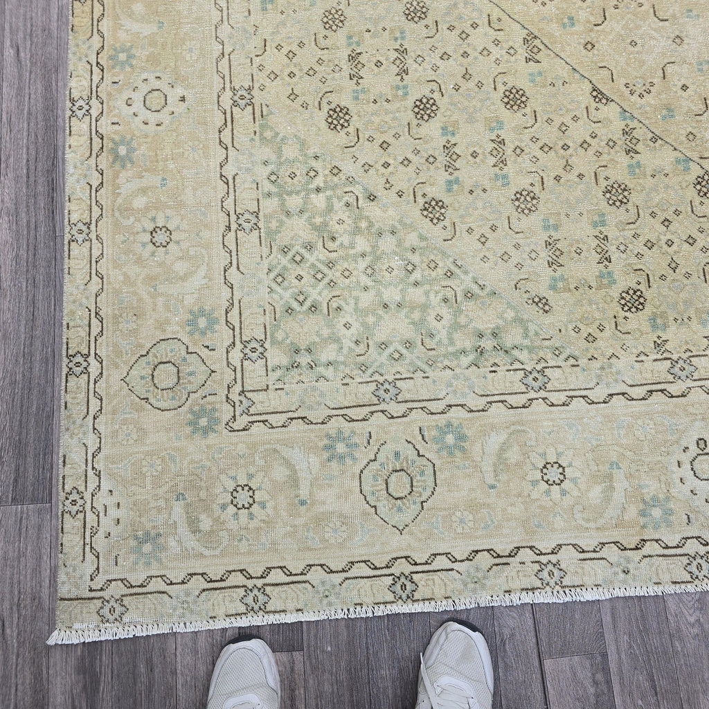 10x12 Oushak Rug: Hand-Knotted Wool Turkish Area Rug