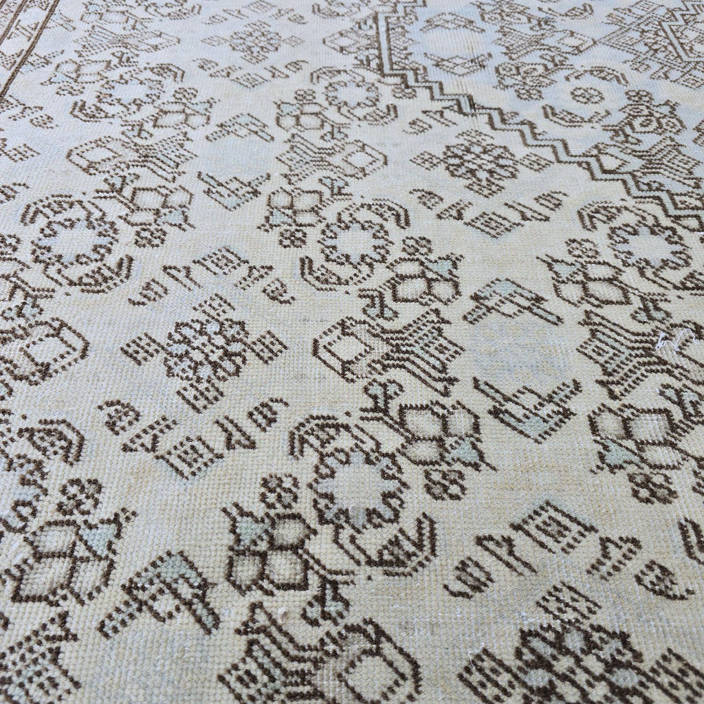 Oversized Antique Turkish Oushak Rug: Extra Large Wool Area Carpet (8.60x12.20 ft)