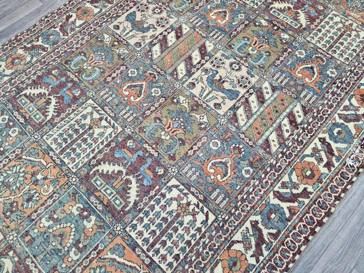 5x10 Antique Oushak Area Rug - Traditional Wool Turkish Carpet Muted Earth Tone Rug