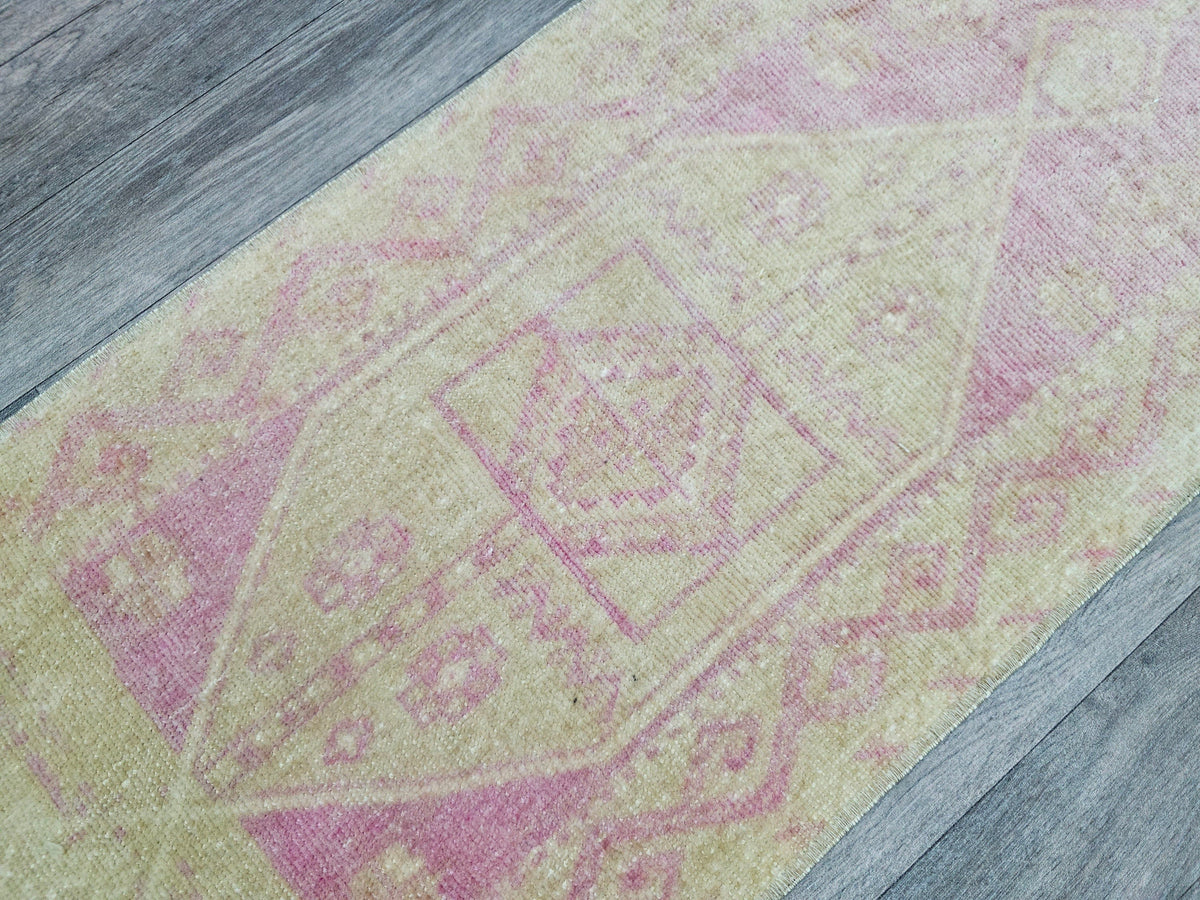 Handmade Vintage Doormat - 19x48 inches