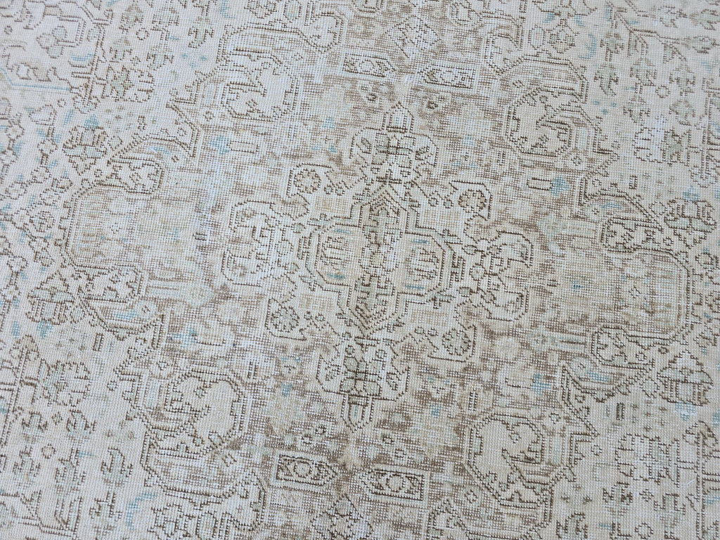 9x12 Classic Vintage Neutral area Rug / Handmade Turkish Oushak Rug