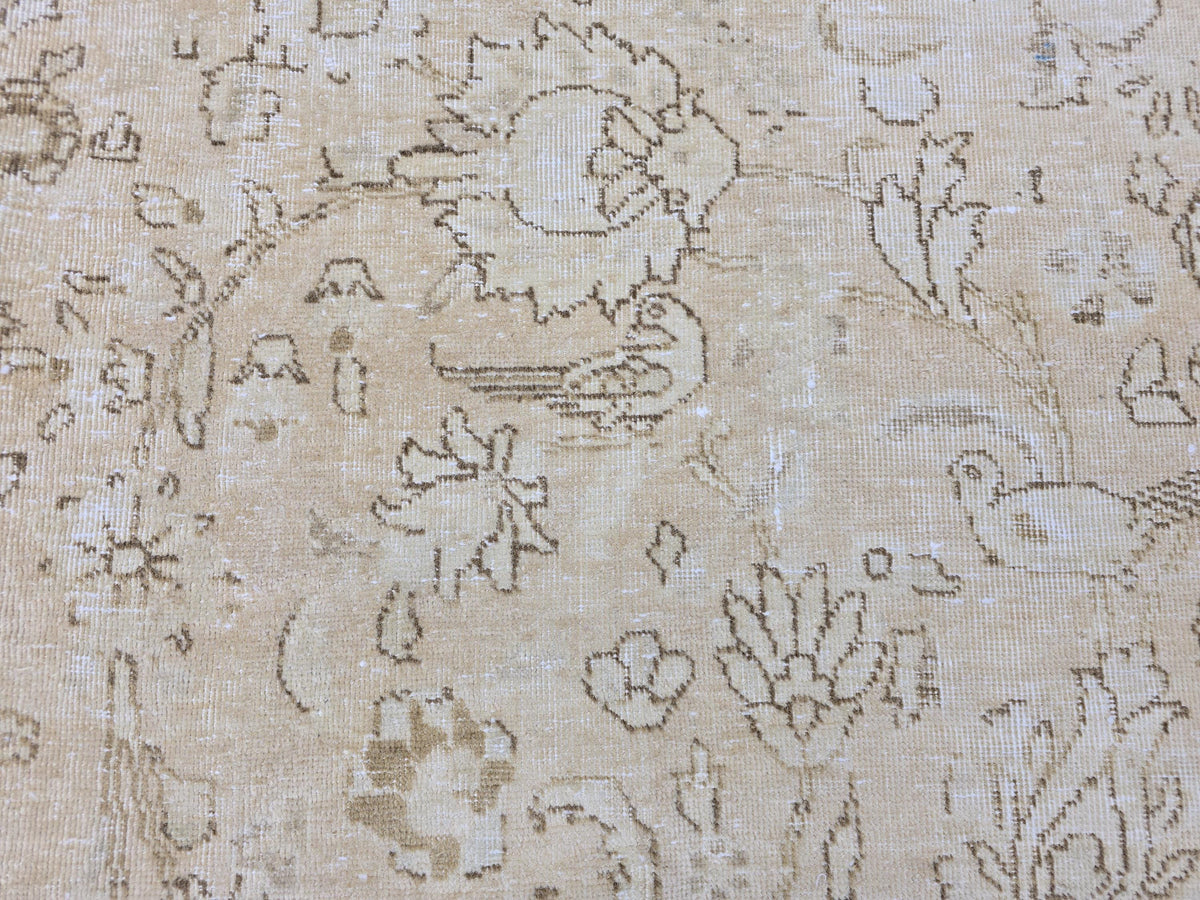 10x12 Oversize Rug: 9.70x12.25 ft, Hand-Knotted Wool, Neutral Area Rug