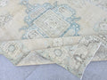 Neutral Oushak Rug: 9.65x12.45 ft Hand-Knotted Wool Turkish Rug