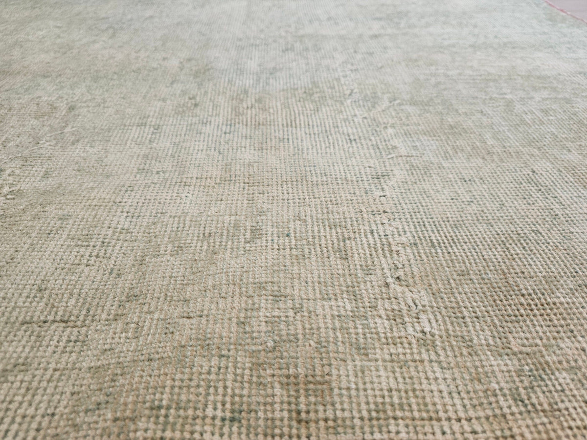 4x7 Vintage Turkish Green Rug