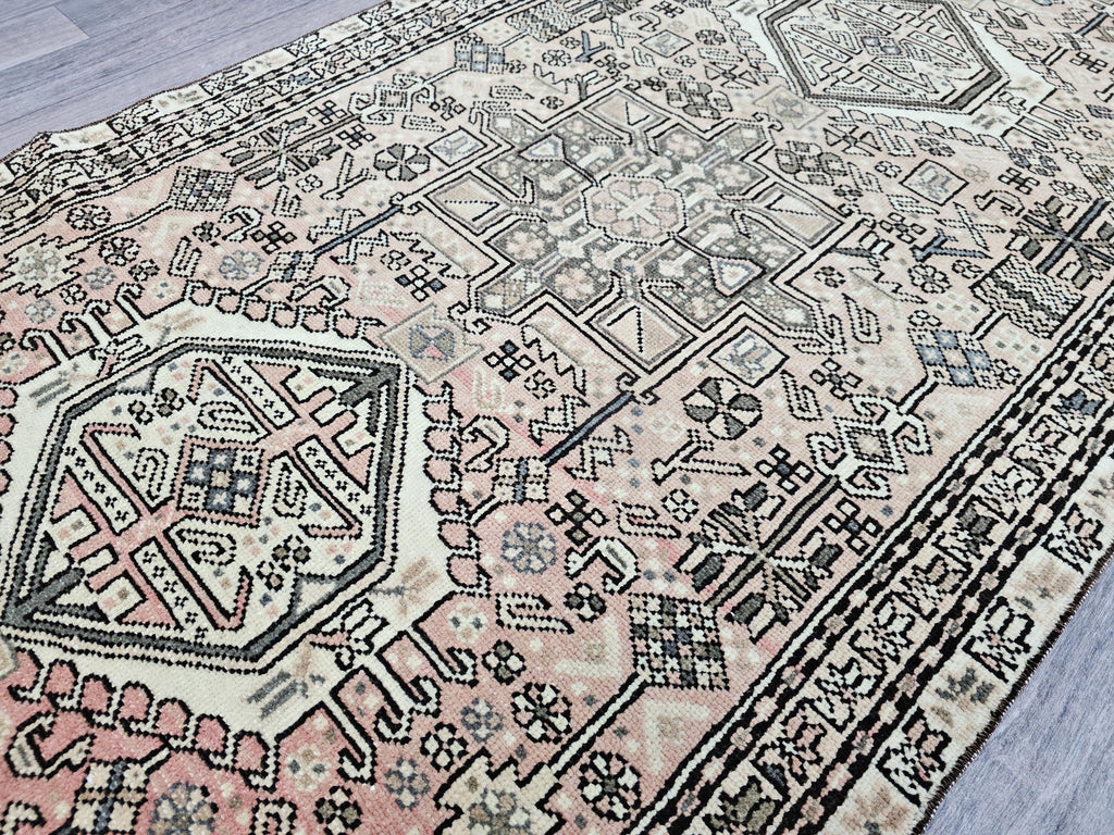 3x11 Antique Wool runner Rug - Vintage Anatolian Runner Rug: Hand-Knotted Geometric Hallway Aisle Runner Rug (3.10x10.80 feet)