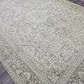 Oversized Neutral Turkish Oushak Rug (9.5x13 ft), Vintage Wool Carpet