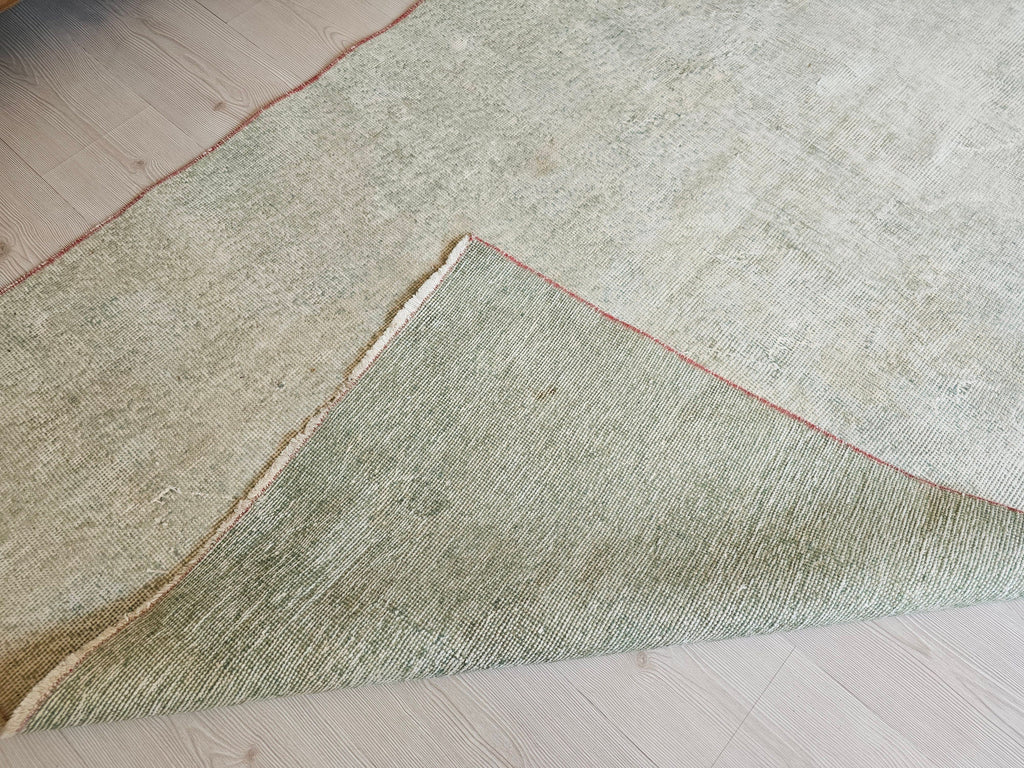 4x7 Vintage Turkish Green Rug