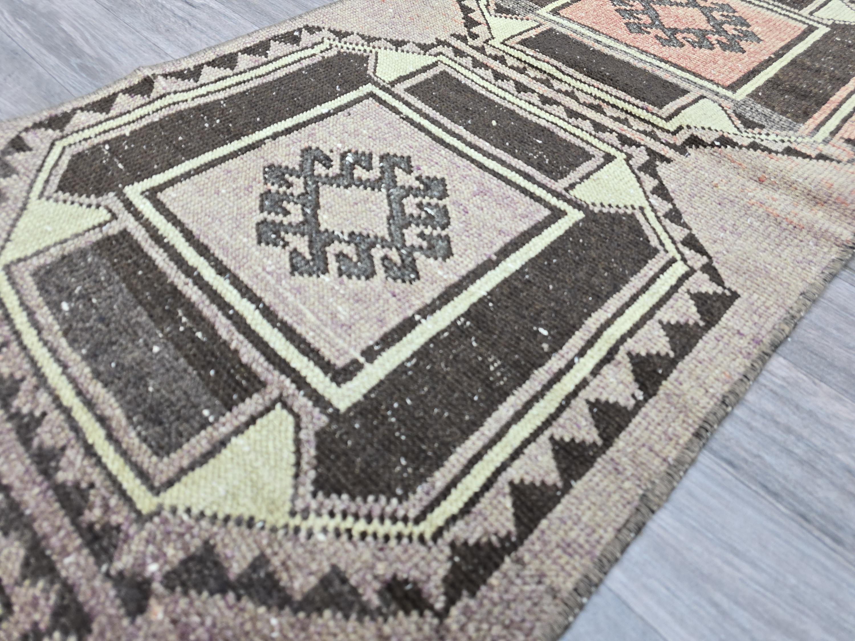 2x7 Vintage Turkish Runner rug for Hallway and Aisle