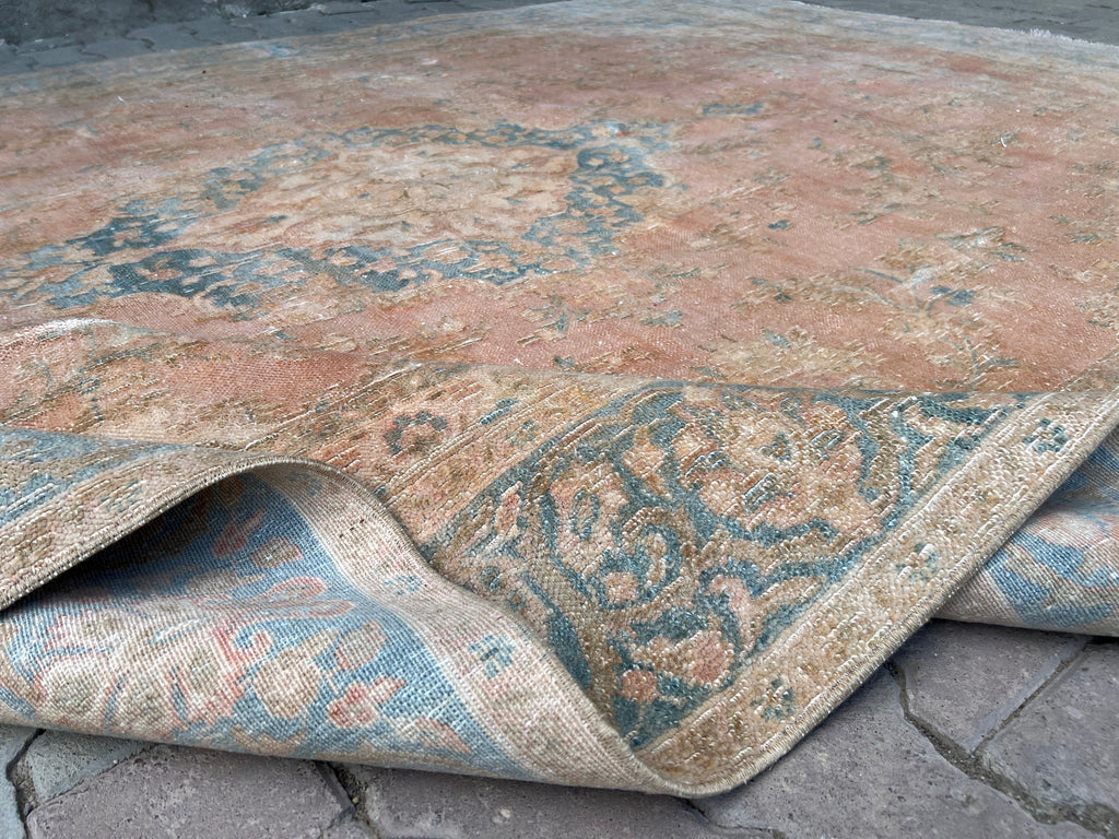 8x12 feet Vintage Turkish Area Rug for Bedroom and Livingroom