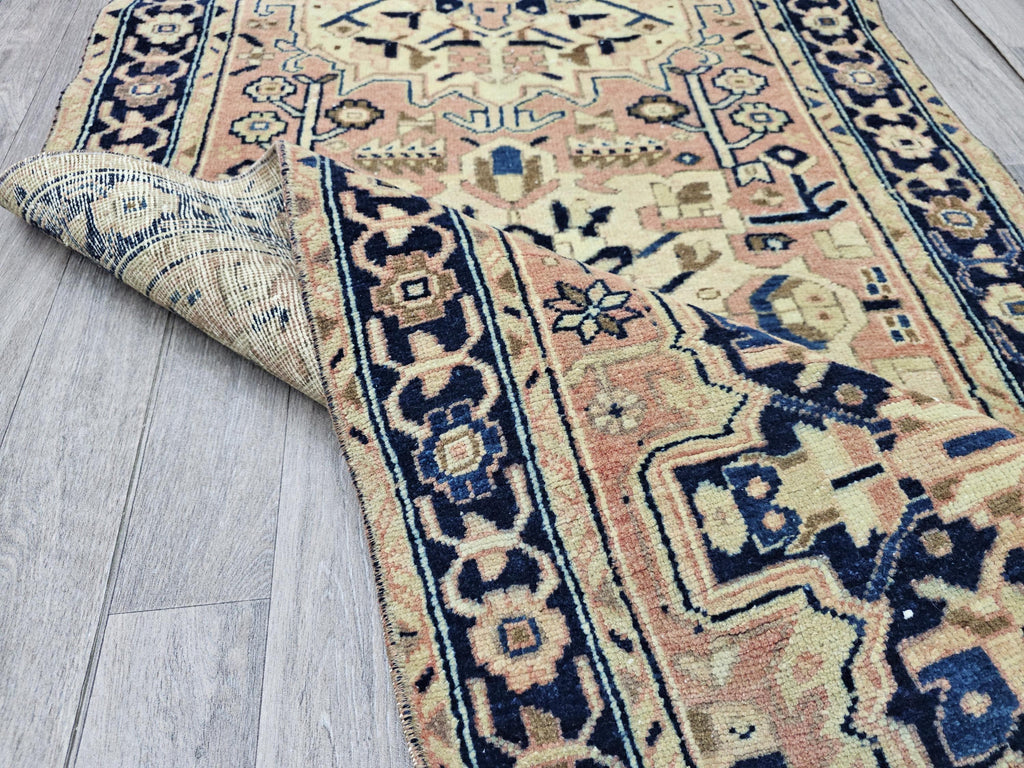 3x11 Wool Oushak Runner - Handmade AUthentic rug Runner - Hand-Knotted Muted Runner Rug: Vintage Turkish Entryway Rug (3.20x10.75 feet)