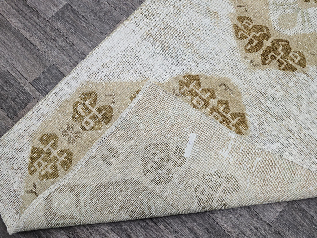 3x11 Vintage Oushak Runner / 2.90x11.45 feet / Hand Knotted Wool Turkish Muted Orienta Runner