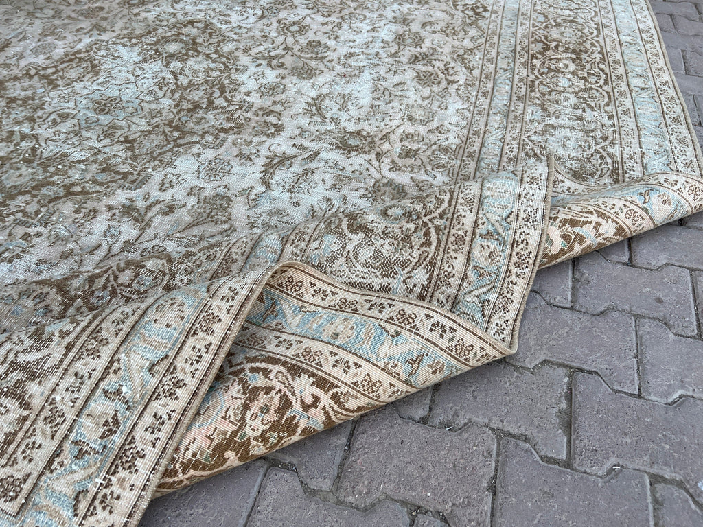 9x12 Wool Oushak Rug: Extra Large Handmade Oriental Carpet