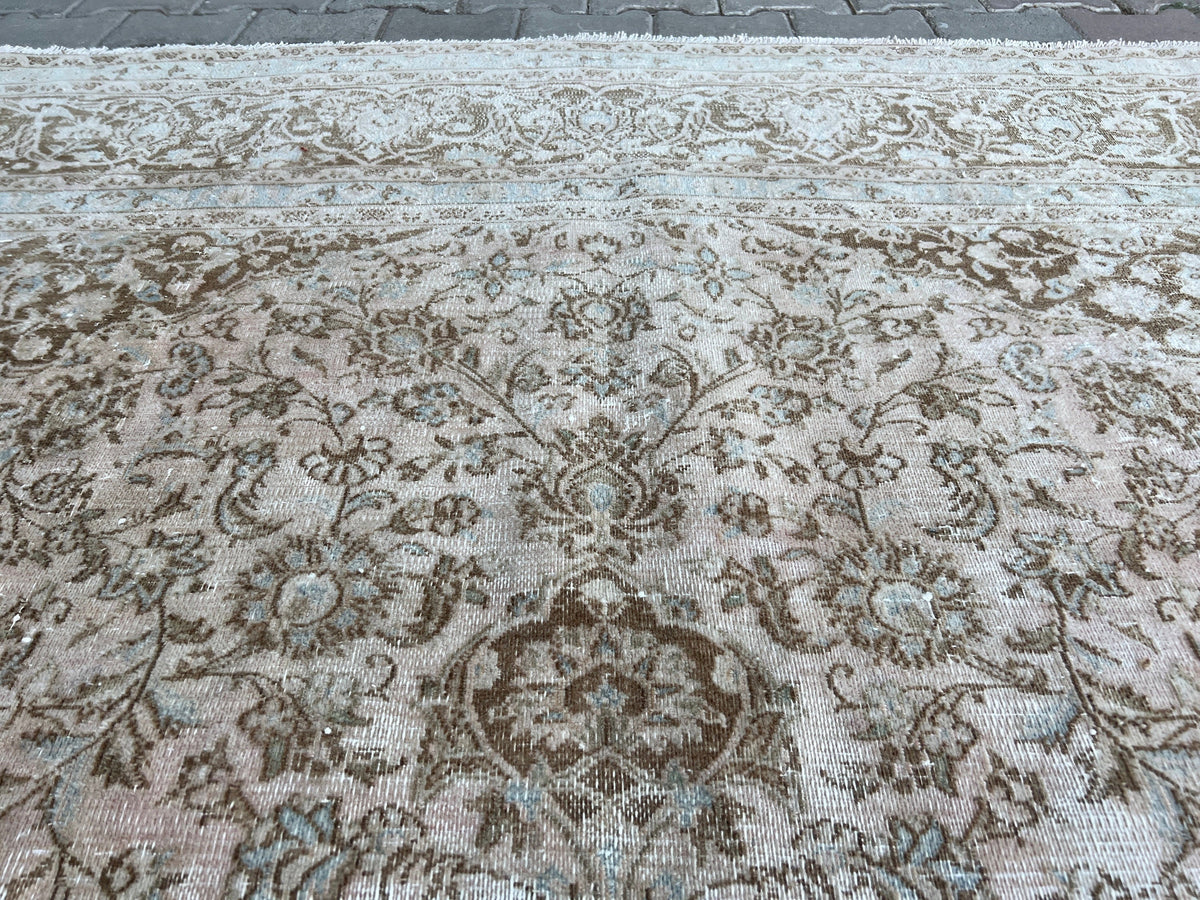 9x12 Wool Oushak Rug: Extra Large Handmade Oriental Carpet