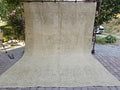 9x12 Hand-Knotted Wool Anatolian Rug: Neutral Beige & Ivory