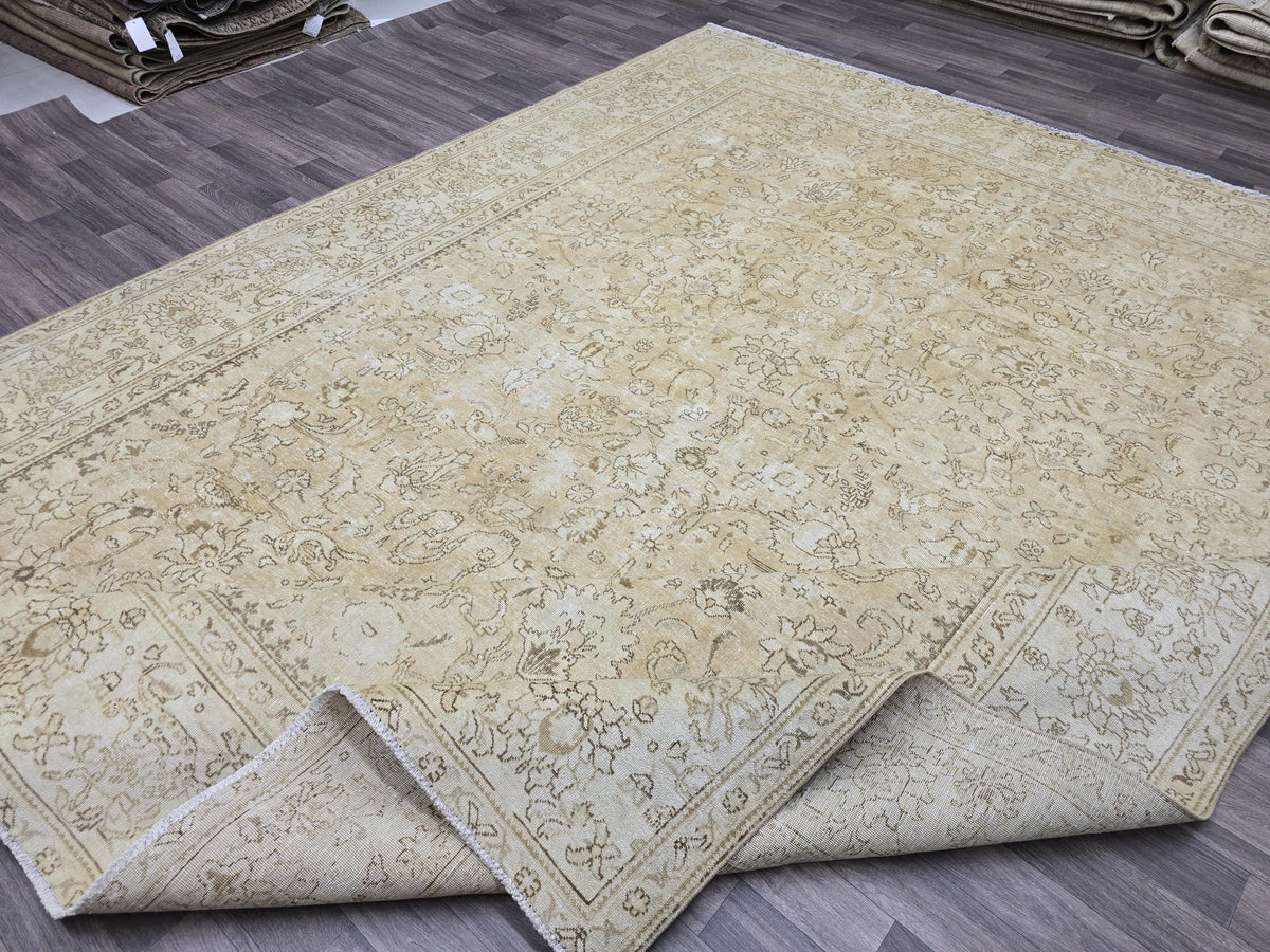 10x12 Oversize Rug: 9.70x12.25 ft, Hand-Knotted Wool, Neutral Area Rug