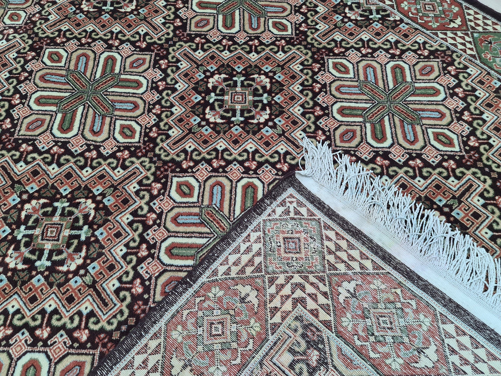 6x10 Antique Turkish Oushak Rug: Hand-Knotted Wool Carpet (6.40x10 ft)