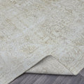 Neutral Oushak 9x12 Area Rug: Handmade Wool Vintage Carpet /9.35x12 feet