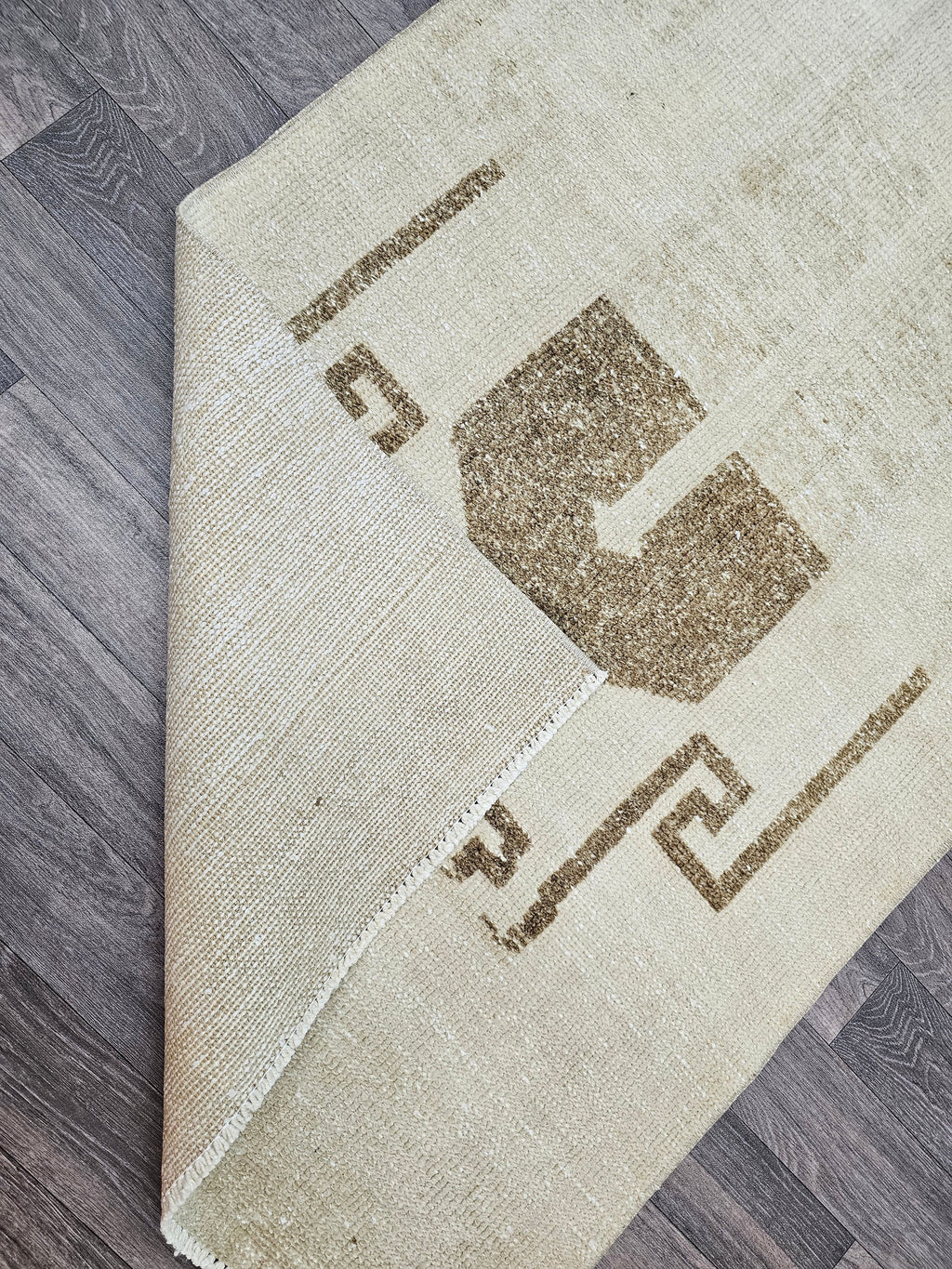 2.85x13 feet Classic Vintage Runner Beige Cream Brown