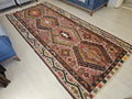 Vintage Turkish Kilim Rug: Traditional Tribal Woven Rug (5.20x11.40 feet)