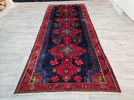 5x12 Hand Knotted Wool Oushak Rug - Traditional Persian Design Runner Rug - Extra wide Hallway Runner - Authentic Rug - //5.10x12.35 feet