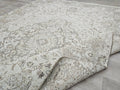 7x9 Vintage Turkish Rug : Hand Knotted Wool Oushak Rug - Neutral area rug for Bedroom and Kids room (6.70x9.55 ft)