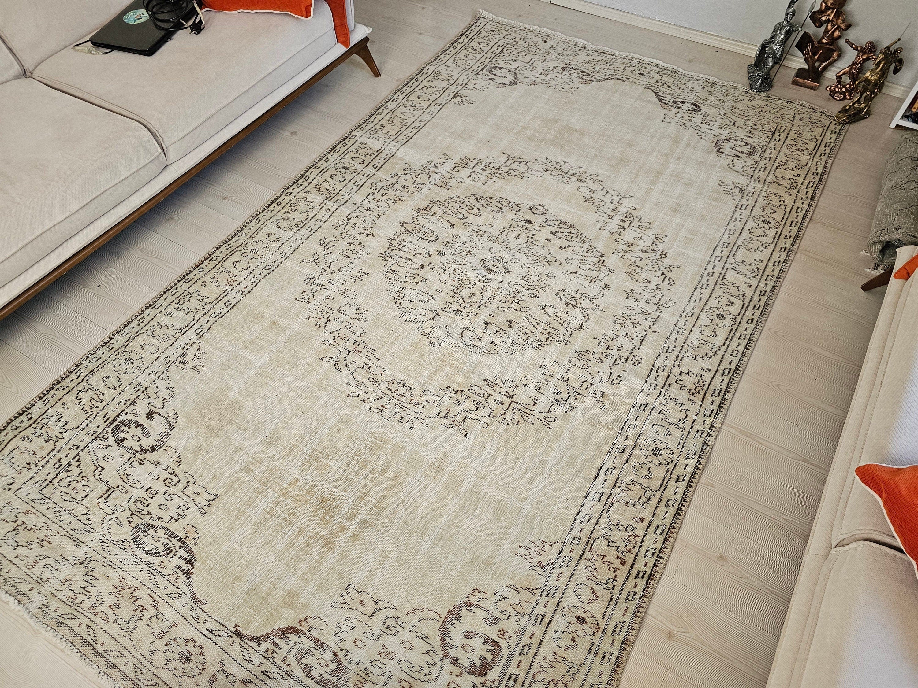 6x10 HandKnotted Oriental Turkish Vintage Area Rug
