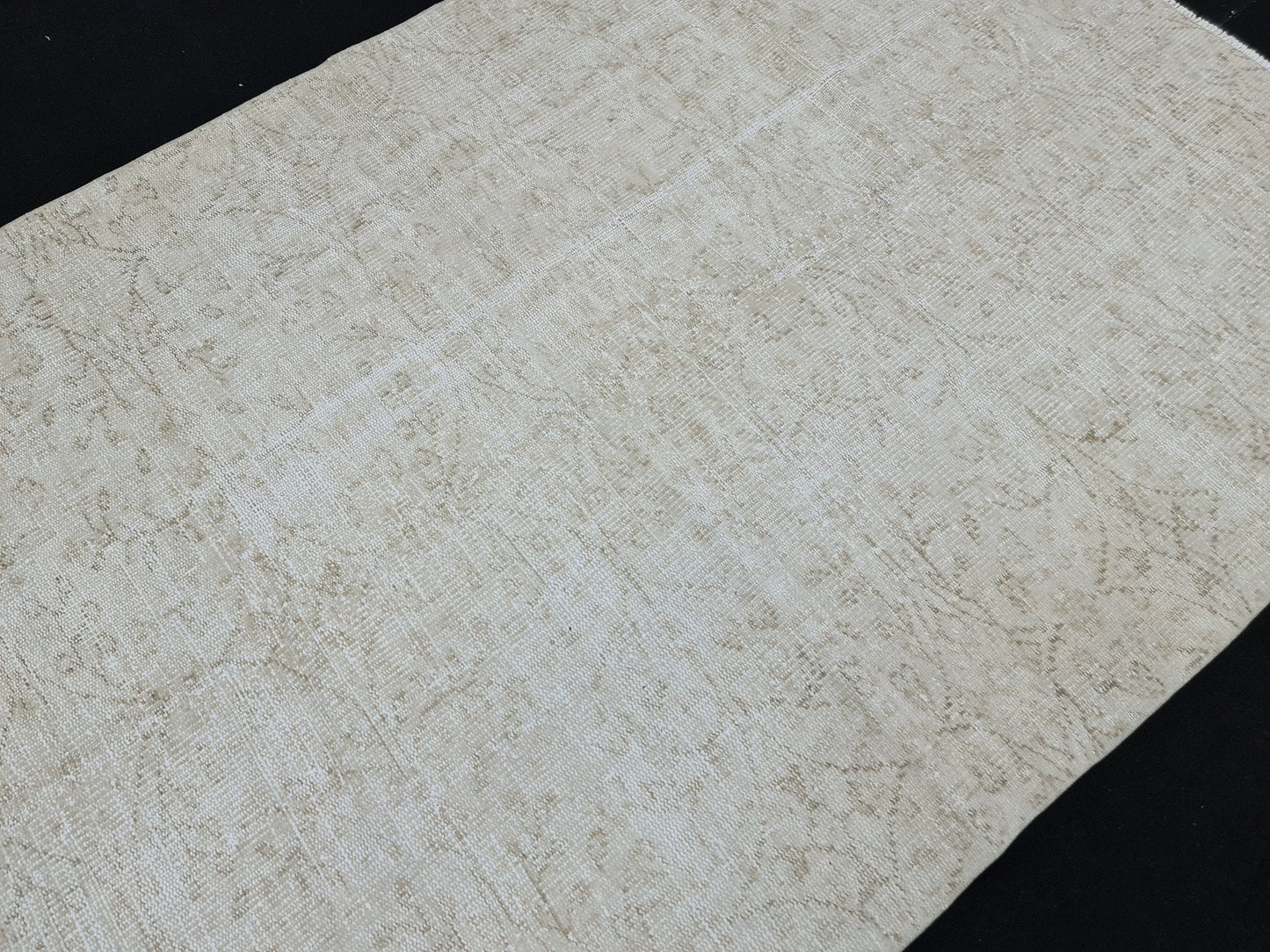 reserved - 5x8 feet Neutral Cream Turkish Rug/ Hand Knotted Wool Oushak Rug