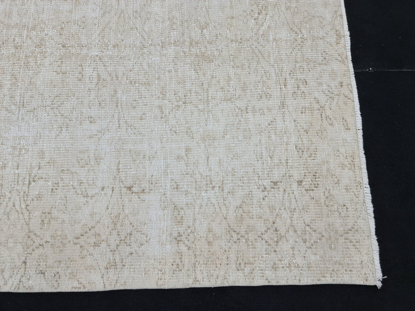 reserved - 5x8 feet Neutral Cream Turkish Rug/ Hand Knotted Wool Oushak Rug