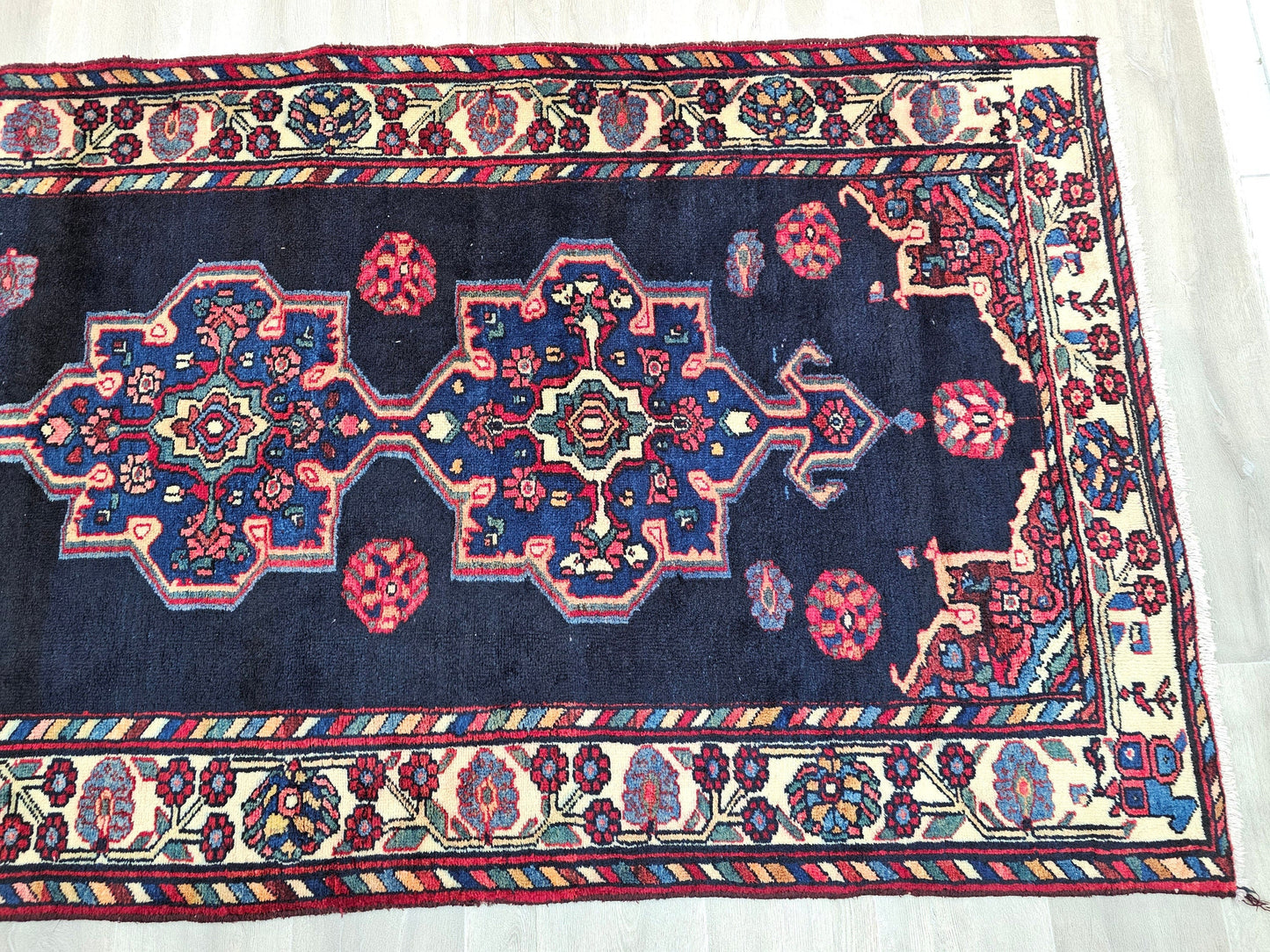 4x13 Wide Antique Wool Runner - Turkish Runner Rug - Oushak Runner Rug - Whosale Rug - Rug for interior designer // 3.80x13.20 feet