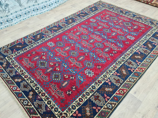 6x9 Antique Carpet/ Anatolian Oushak Carpet/ Traditional Turkish Rug for Livingroom/ Rug for Bedroom Aesthetic/ Wool Area Rug/6.45x9.65 feet